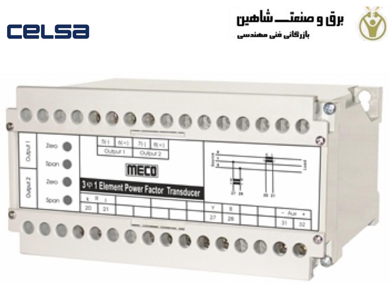 ترانسدیوسر پاور فاکتور و فازی ای سی celsa مدل Phwd-MU سلسا-ساچا اسپانیا