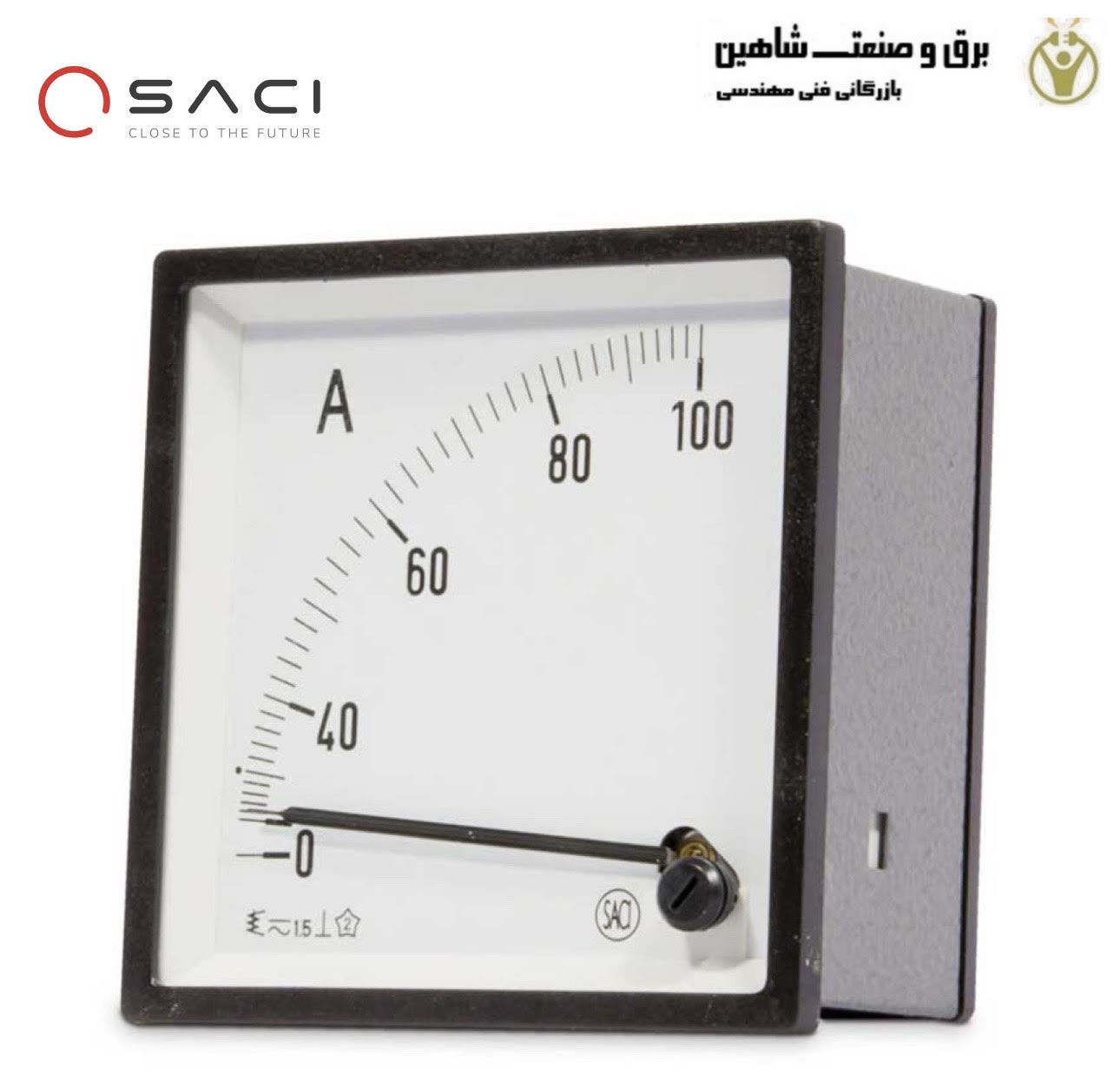 آمپرمتر و ولتمتر dc برند saci مدل cc3v ساسی و ساچی اسپانیا