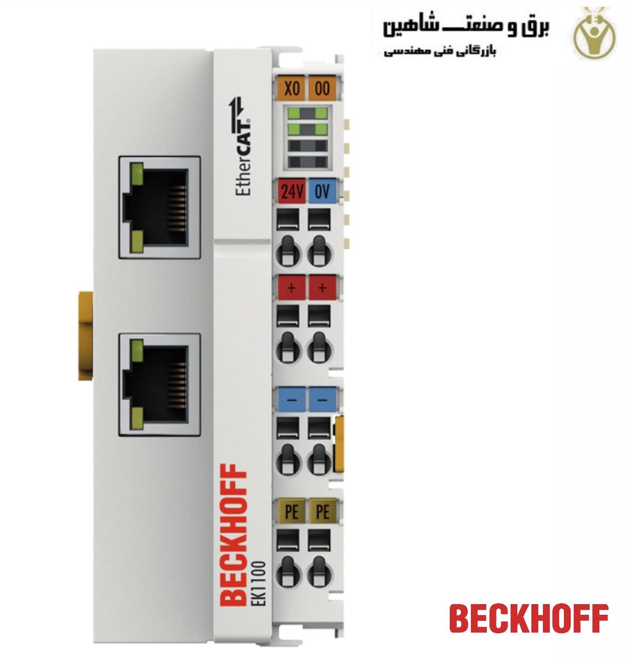 کوپلر EtherCAT برند beckhoff مدل Ek1100-0050 بکهوف