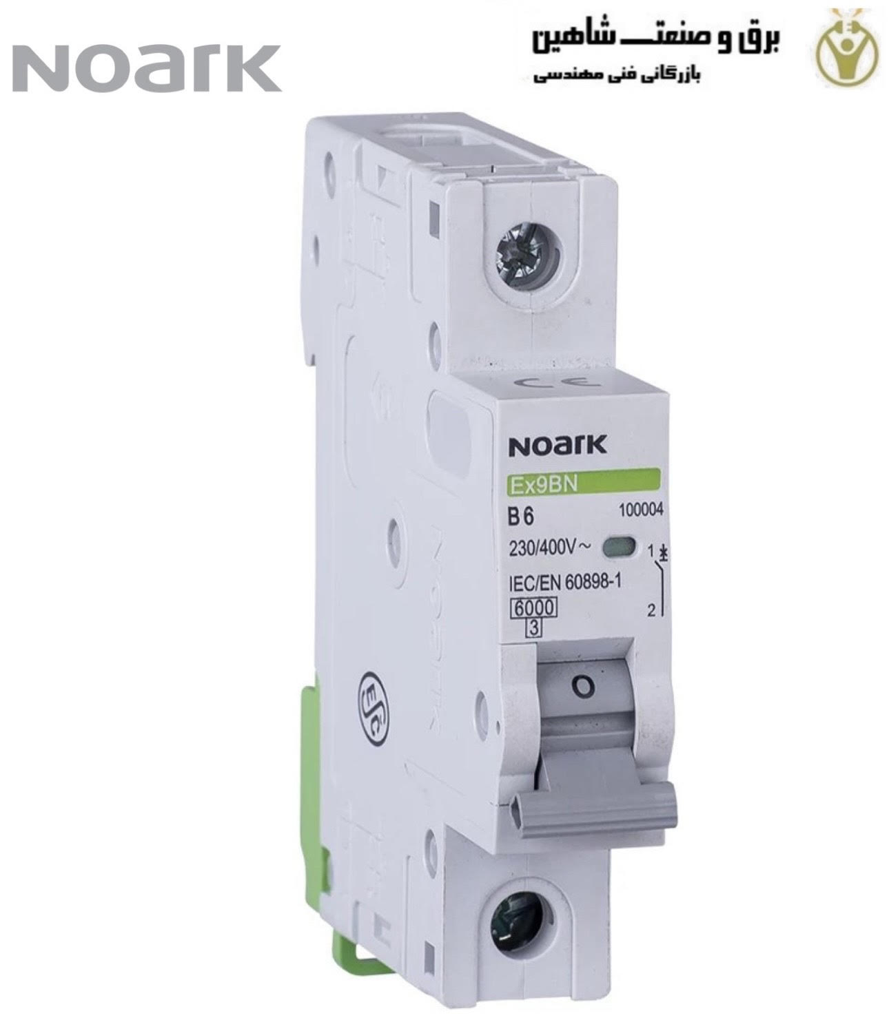کلید مينياتوري 1پل 10آمپر Noark مدل EX9BN1PB10 کد 100006 نوارک