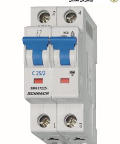 کلید مینیاتوری 2پل 40آمپری Schrack مدل BM617240 شراک