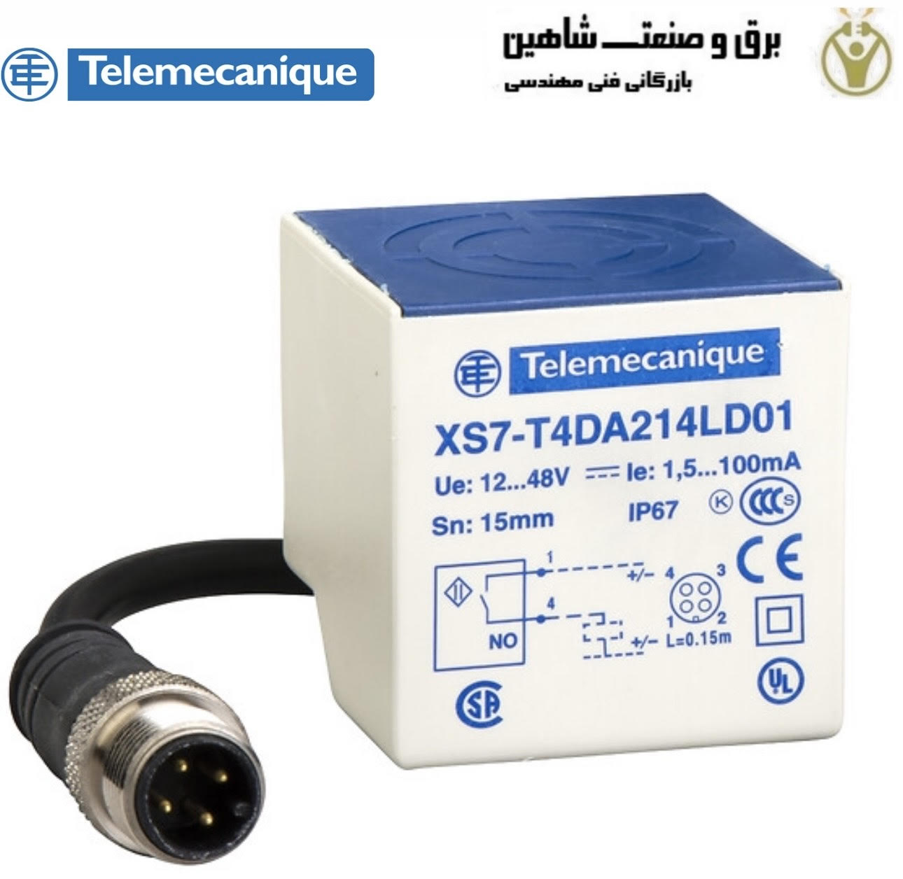 سنسور القایی Telemecanique مدل XS7T4DA214LD01 تله مکانیک