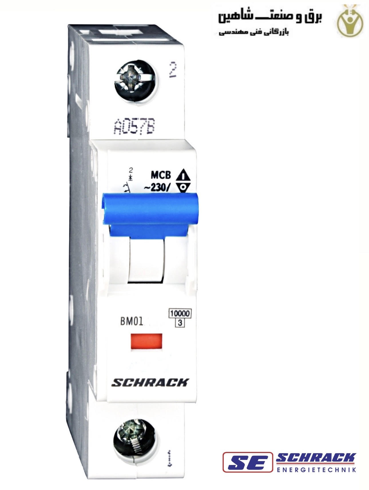 کلید مینیاتوری تک پل 4آمپری Schrack مدل BM017104ME شراک