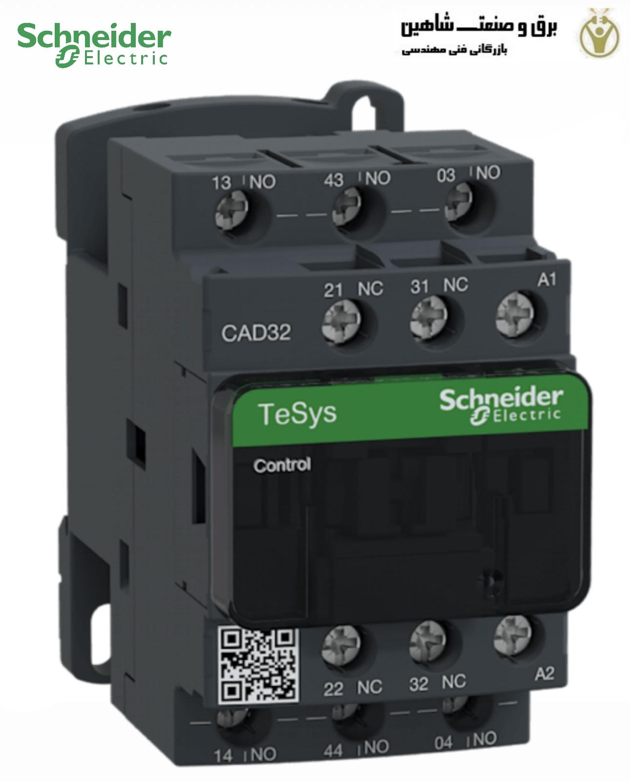 رله کنترل TeSys D برند schneider مدل CAD32P7 اشنایدر