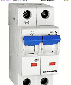 کلید مینیاتوری 2پل 63آمپری Schrack مدل BM617263ME شراک