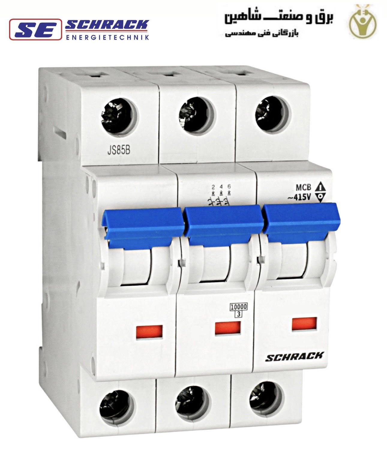 کلید مینیاتوری 3پل 20آمپری Schrack مدل BM018320ME شراک