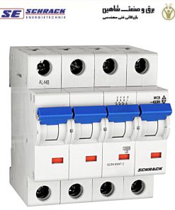 کلید مینیاتوری 4پل 10آمپری Schrack مدل BM617410ME شراک