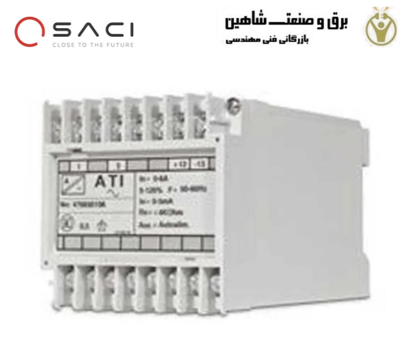 ترانسدیوسر جریان سه فاز Input:1A برند saci مدل ATIa3 ساکی