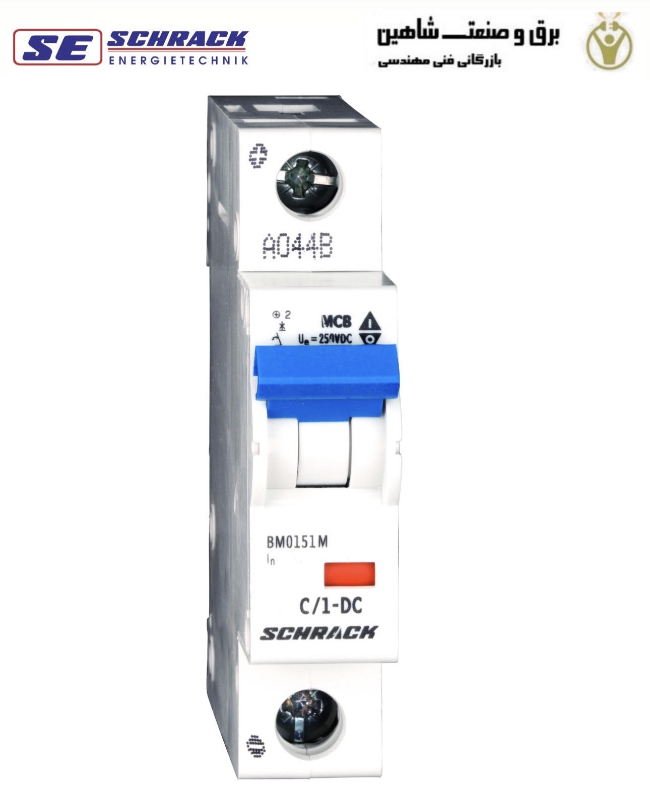 کلید مینیاتوری تک پل 4آمپری Schrack مدل BM015104ME شراک