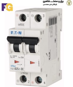 کلید مینیاتوری 2پل 25آمپر F&G مدل PLS6-25/2/B-DC کد 176083 معادل FAZ-B25/2-DC