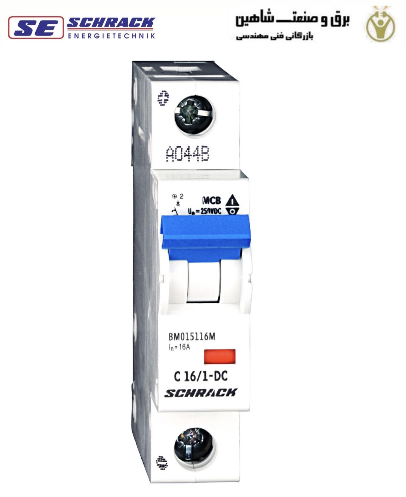 کلید مینیاتوری تک پل 16آمپری Schrack مدل BM015116ME شراک