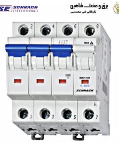 کلید مینیاتوری 3Pole+N و 6آمپری Schrack مدل BM017806 شراک
