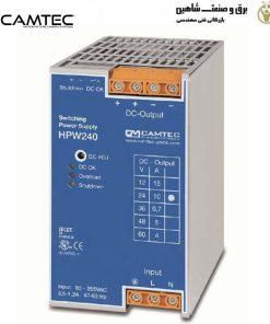 منبع تغذیه AC/DC ریلی DIN تک فاز camtec مدل HPW02401 کامتک (کد 3041078004ca HPW02401.12t)