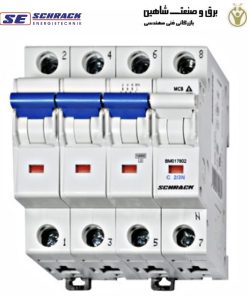 کلید مینیاتوری 3Pole+N و 2آمپری Schrack مدل BM017802 شراک
