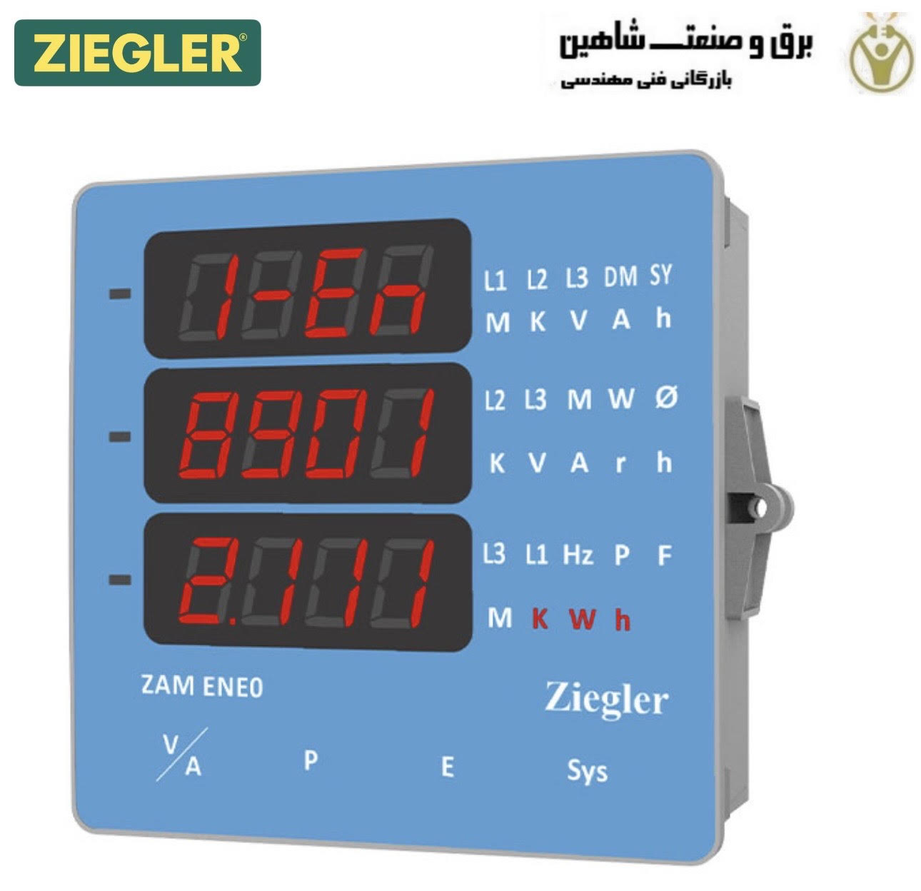 پاور انالایزر و مولتی متر ziegler مدل delta energy زیگلر آلمان
