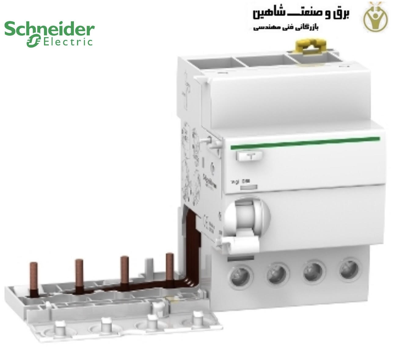 رله نشتی جریان و ارت فالت اشنایدر schneider-merlin gerin مدل A9V41463 (ارت لیکیج 4پل)