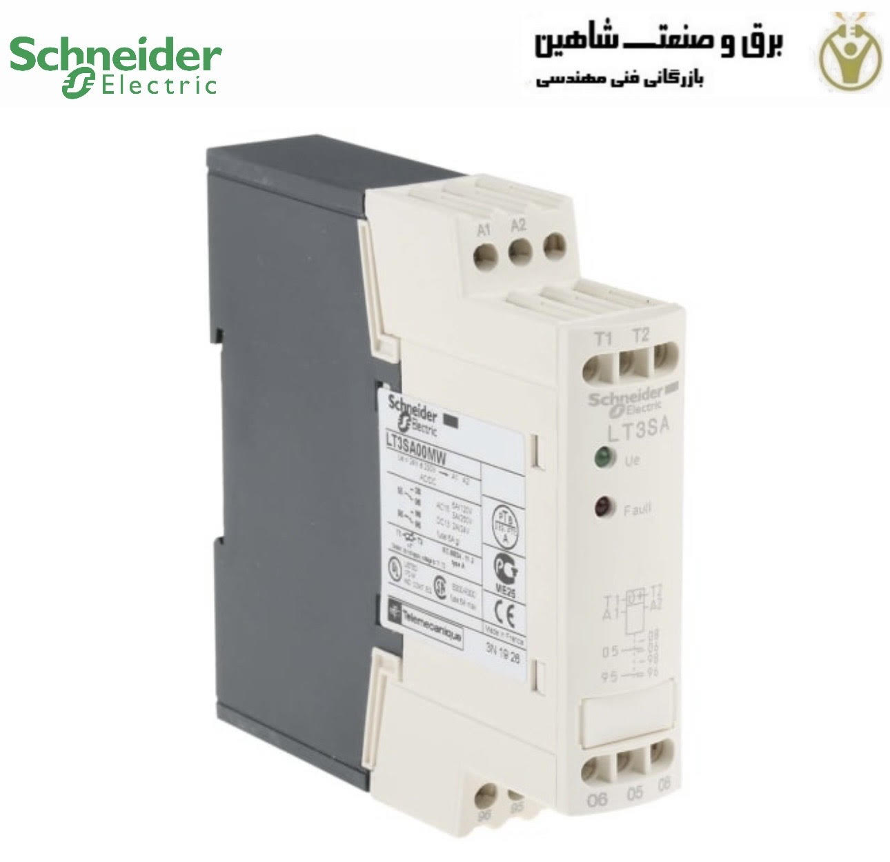 رله کنترل دمای موتور اشنایدر schneider مدل LT3SA00MW (کد جدید RM35TM50MW)
