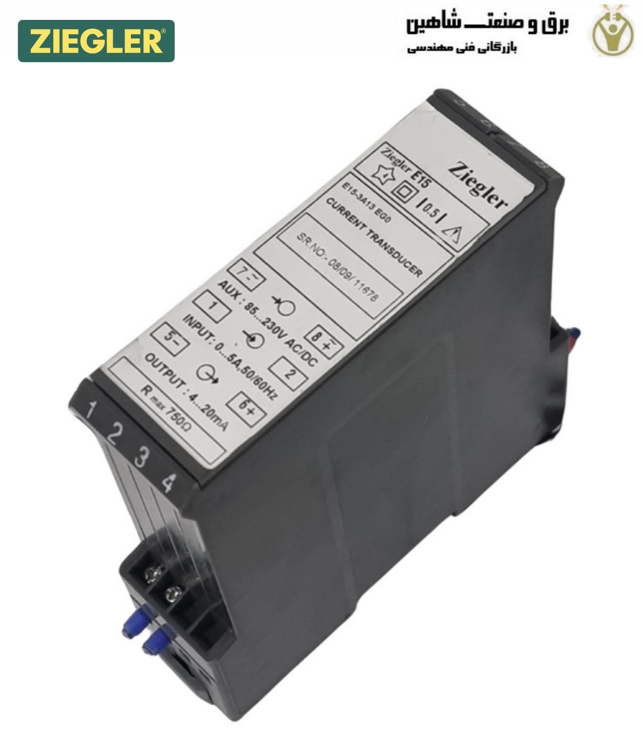 ترانسدیوسر جریان ziegler مدل E15-3A13EG0 زیگلر