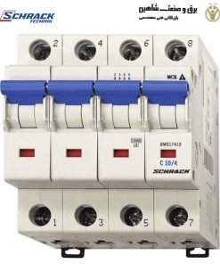 کلید مینیاتوری شراک schrack اتریش مدل BM617416 (۴پل ۱۶ آمپری)