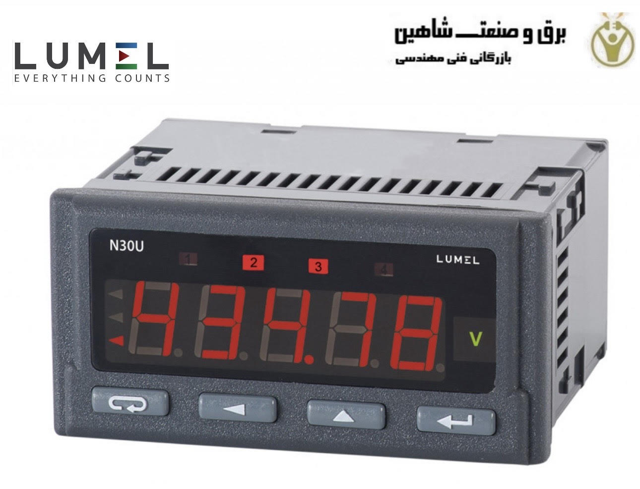 پنل متر دیجیتال قابل برنامه ریزی لومل lumel مدل N30U-116500E0