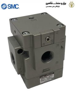 شیر سه پورت هوا smc مدل VGA342-04NA (شیر پنوماتیکی پایلوت دار)