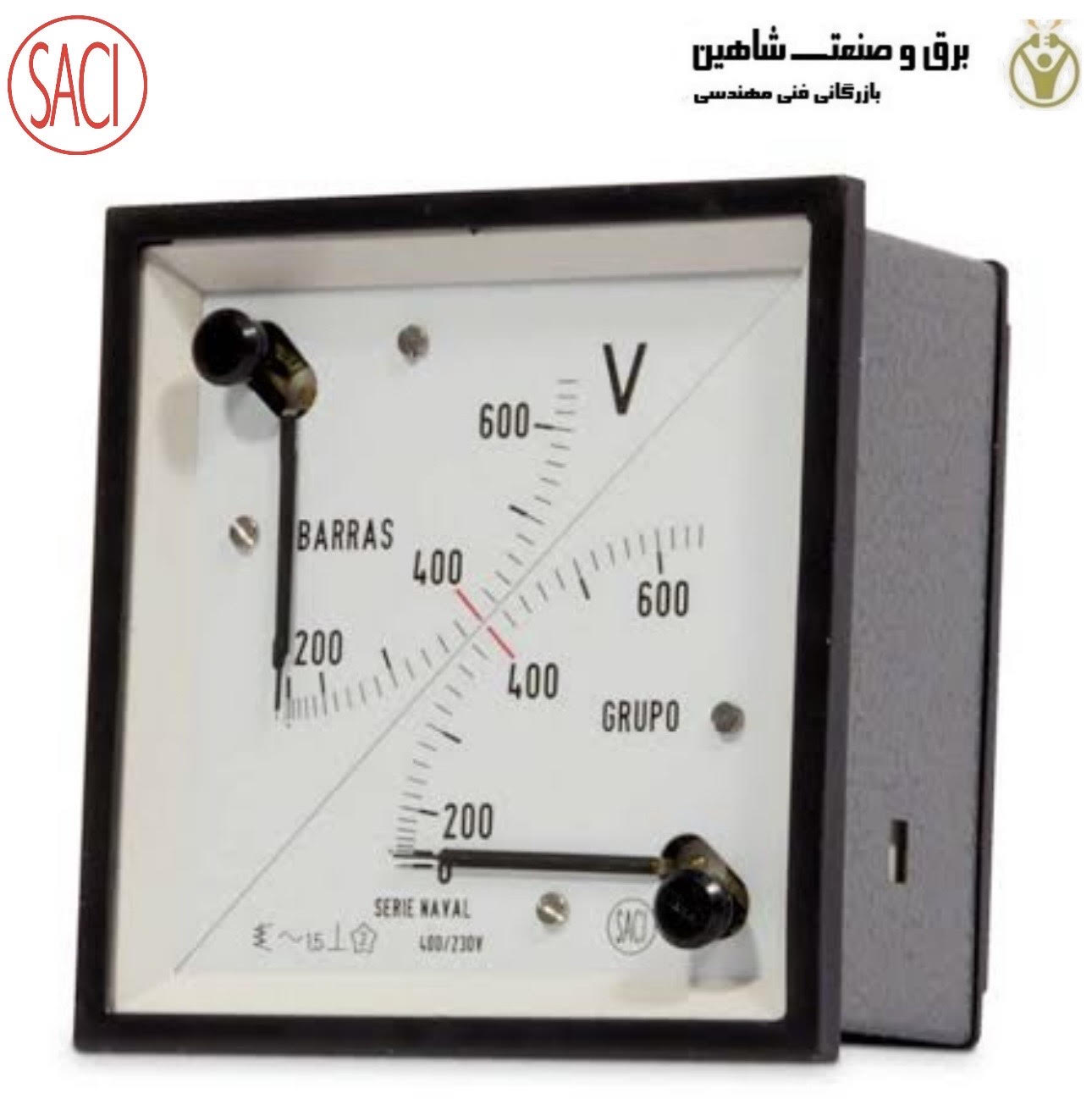ولت متر دوبل ساچی Saci مدل EC3VII