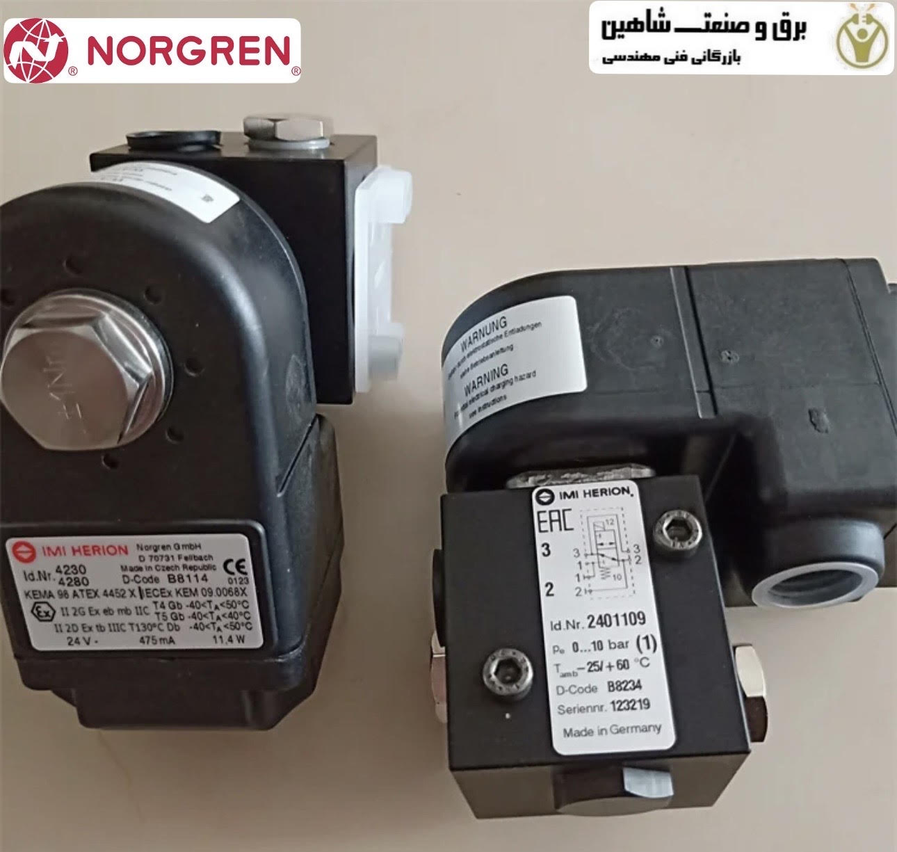 شیر برقی نورگرن NORGREN مدل 2401109 (2401109000000000)