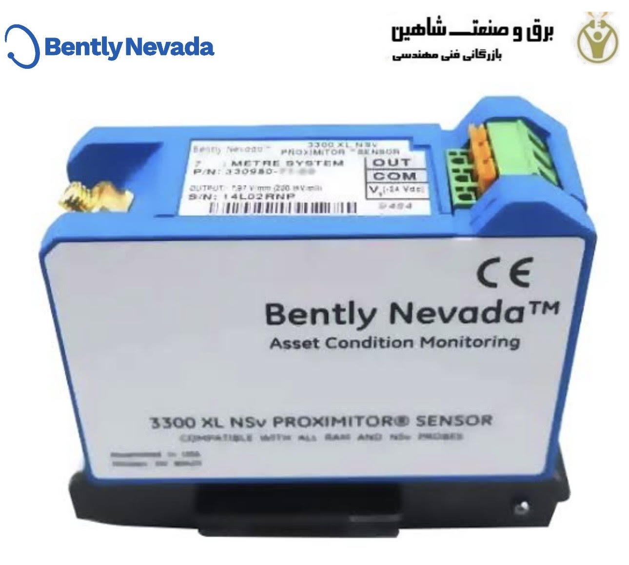 سنسور مجاورتی بنتلی نوادا (Bently Nevada) مدل 330980-71-CN