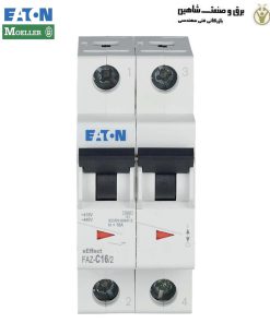 کلید مینیاتوری تیپ FAZ-C16/2 مولر ایتون moeller eaton مدل 278760 (2 پل ۱۶ آمپر)