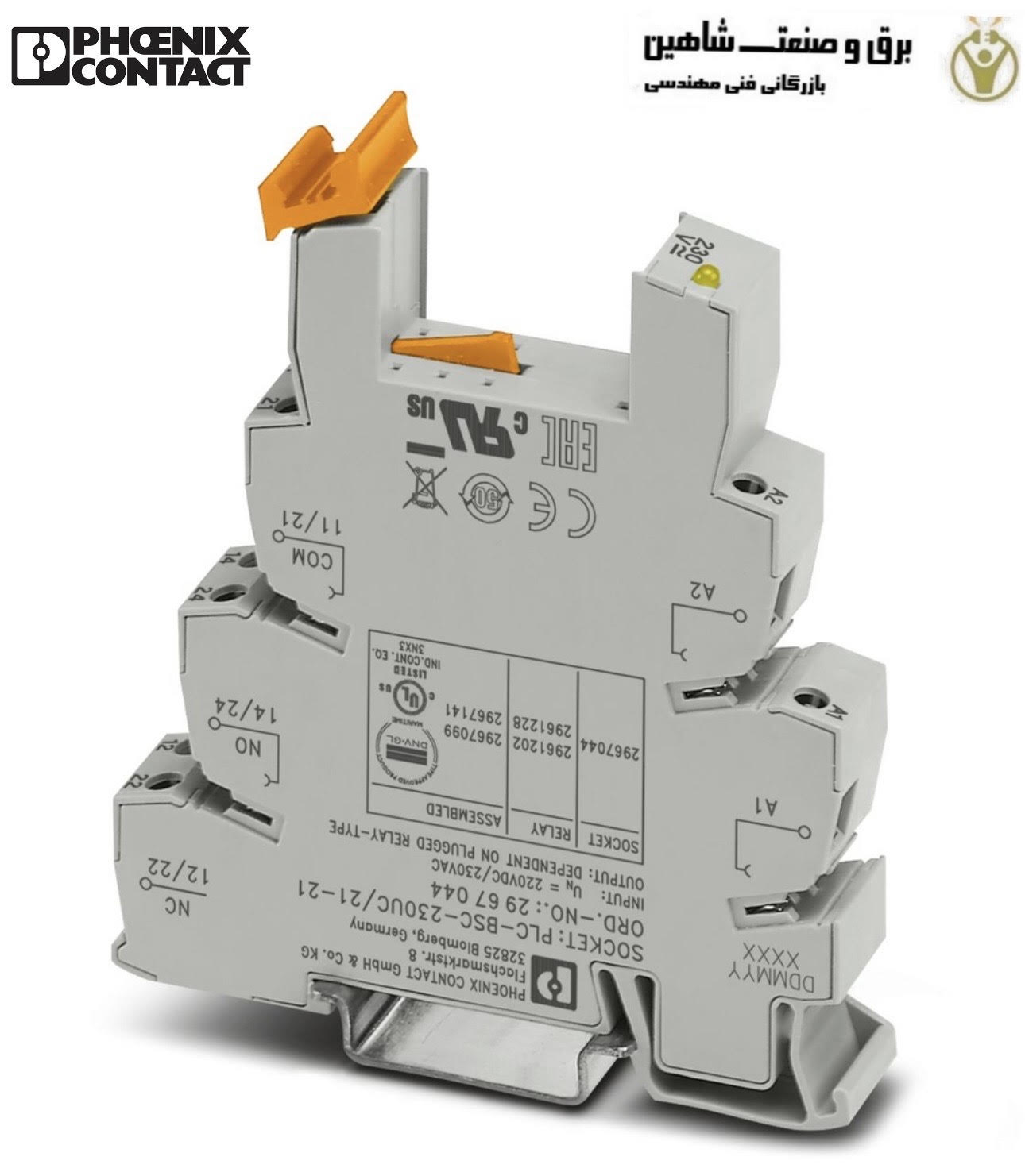 پایه رله فونیکس کنتاکت Phoenix Contact مدل PLC-BSC-230UC/21 کد 2966045
