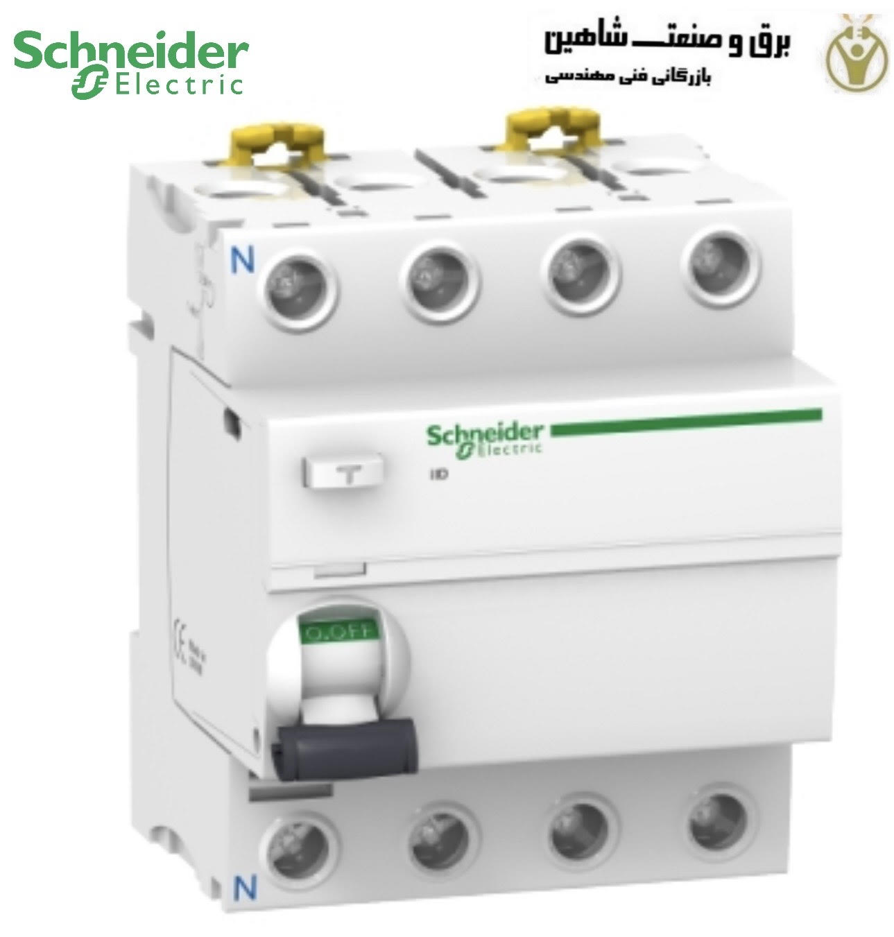 کلید محافظ جان 4 پل 63 آمپر اشنایدر schneider مدل A9R41463