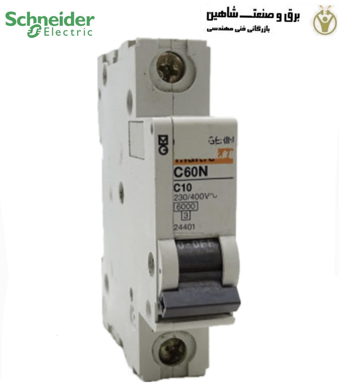 کلید مینیاتوری تک پل 10 آمپر اشنایدر schneider- specter مدل 24401