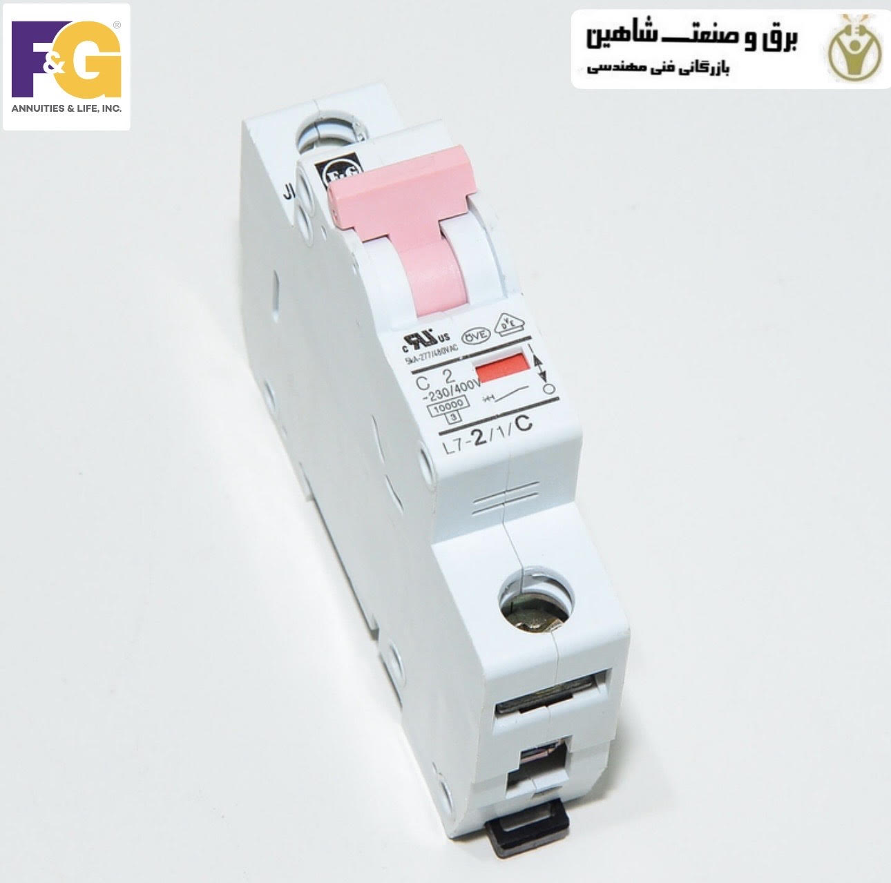 کلید مینیاتوری اف اند جی f&g مدل l7-2/1/b