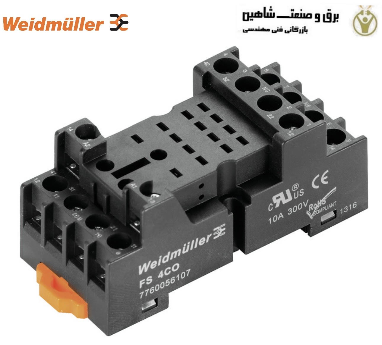 سوکت رله وایدمولر Weidmuller SFS 4CO کد 7760056107