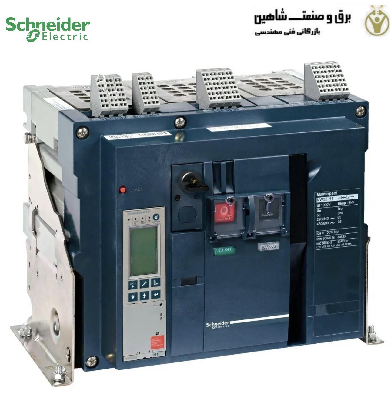 کلیدهوایی سه پل 800 آمپر سری NW اشنایدر کد NW08H13PML2EHH
