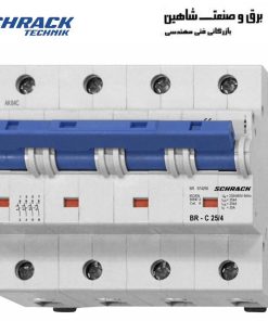 کلید مینیاتوری 4پل 25 آمپری شراک مدل BR574250