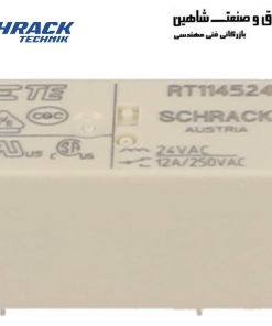 رله شراک 24ولت 12امپر 5پایه Schrack RT114024