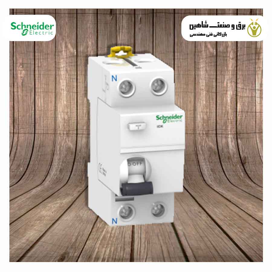 کلید محافظ جان دو پل 25 آمپر اشنایدر A9R50225