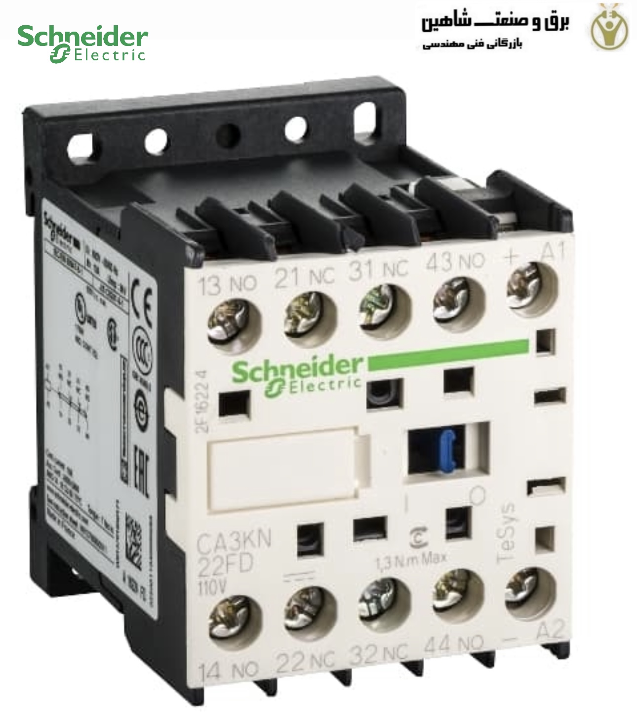 رله کنترل CA3KN22FD SCHNEIDER ELECTRIC