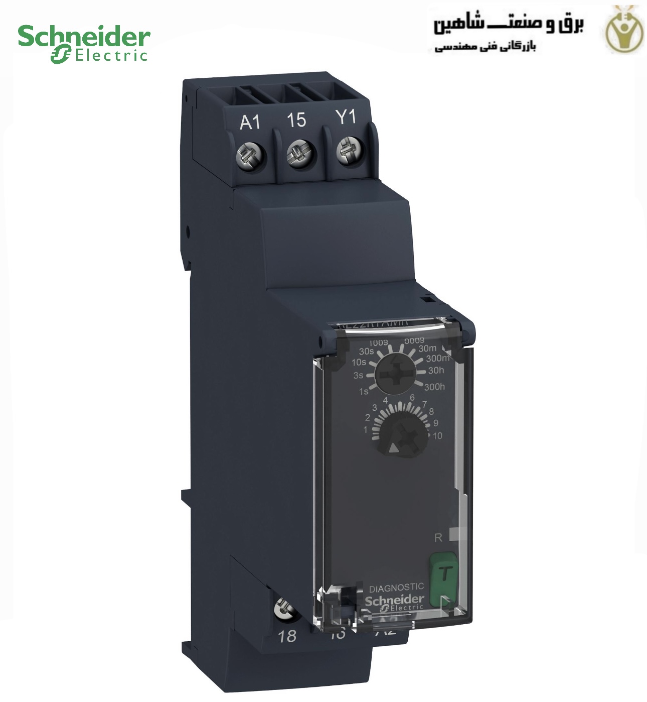 رله تایمر دو کنتاکت اشنایدر مدل RE22R1AMR