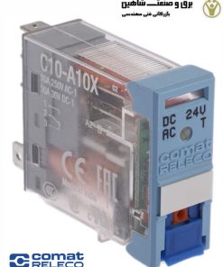 رله برق پلاگین releco comat مدل c10-A10X/DC24 رلکو کمات