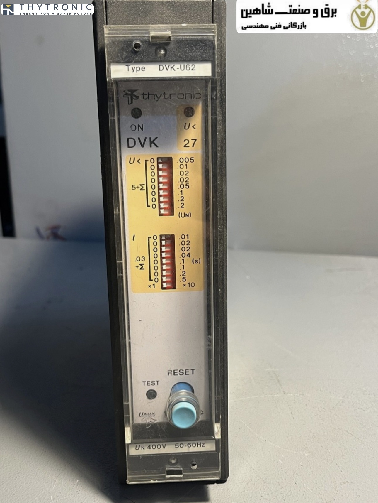 رله حفاظتی اندرولتاژ تایرونیک کد DVK-J12A