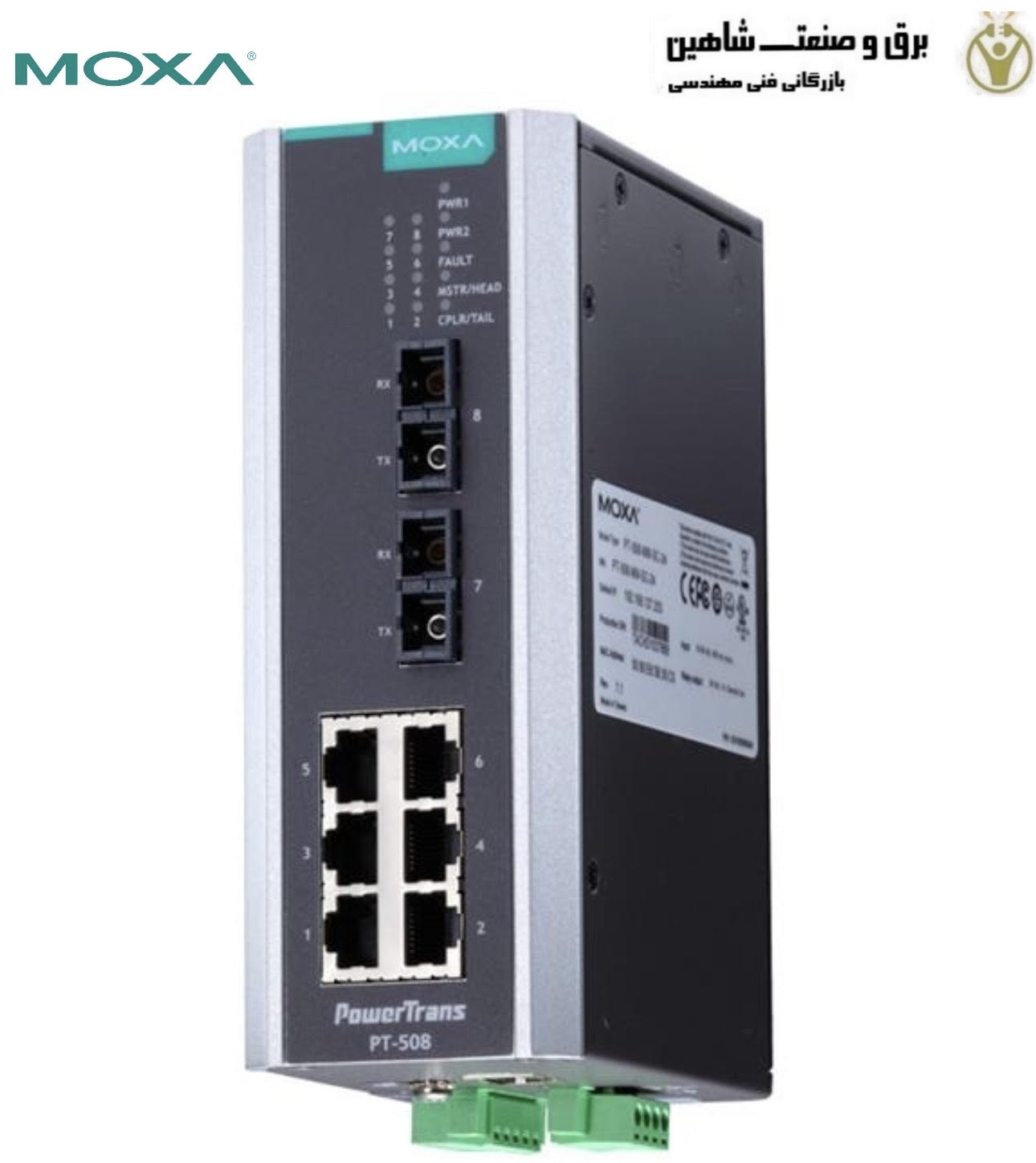 سوئیچ اترنت MOXA PT-508-SS-SC-HV