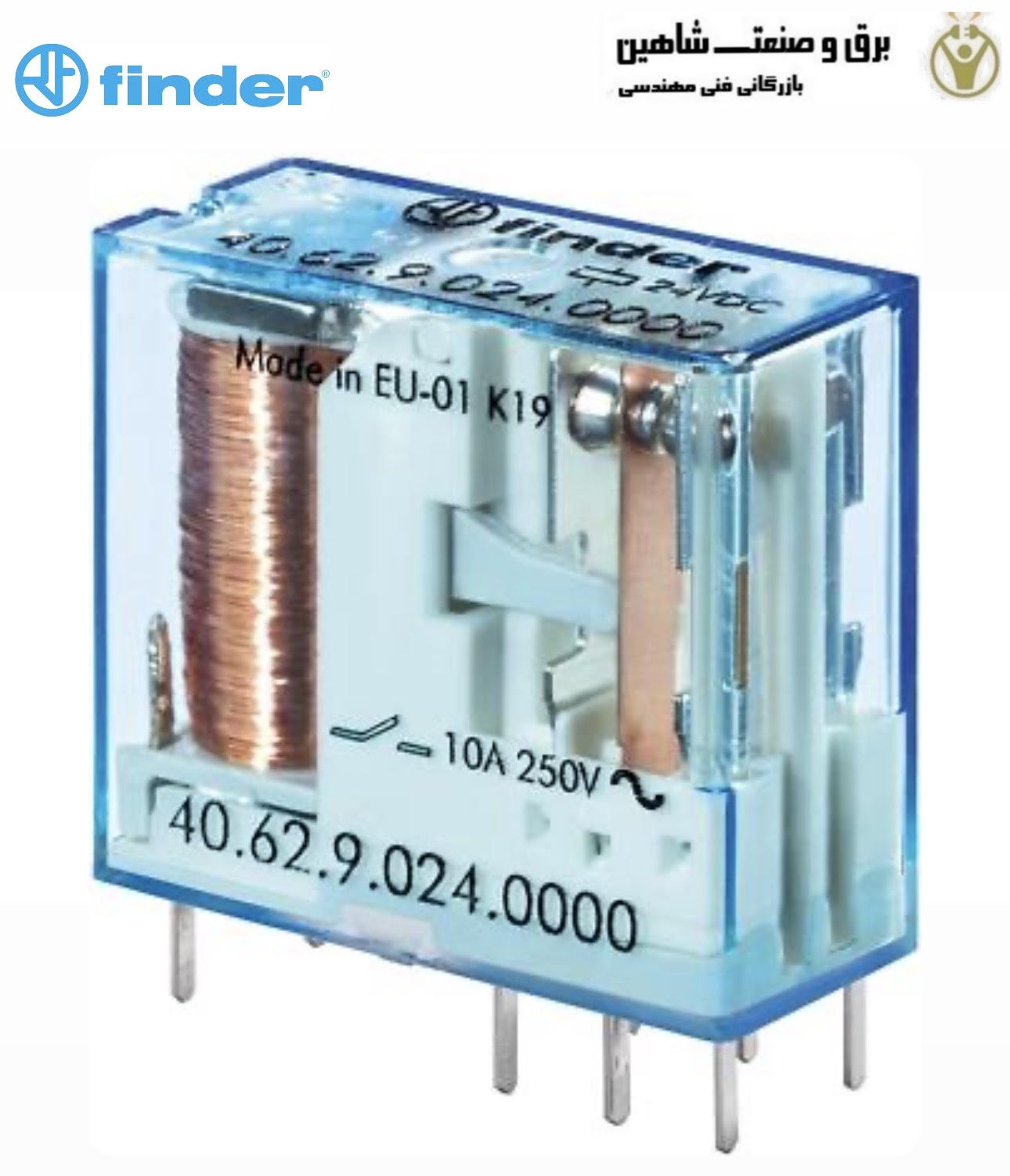 رله دو کنتاکت فیندر کد 40.62.9.024.0000